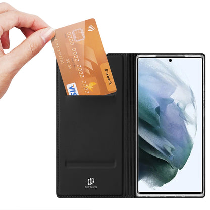 Dux Ducis Skin Pro kabura etui pokrowiec z klapką Samsung Galaxy S22 Ultra czarny_1