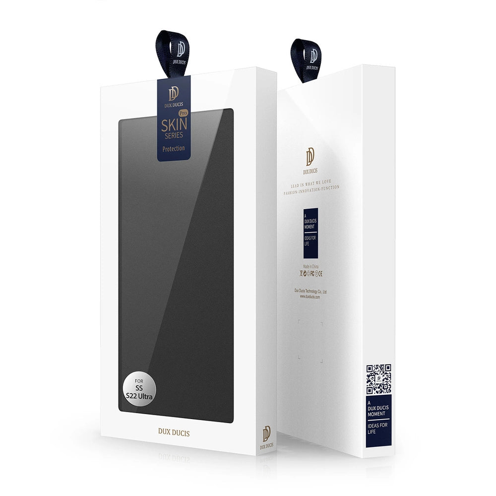 Dux Ducis Skin Pro kabura etui pokrowiec z klapką Samsung Galaxy S22 Ultra czarny_4