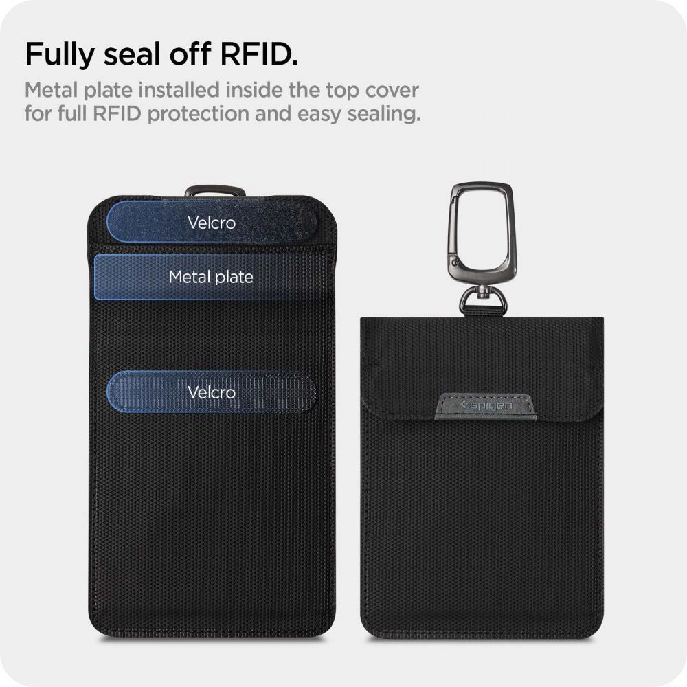 Anti-theft Spigen Pouch Keyless RFID Signal Blocker - black_4