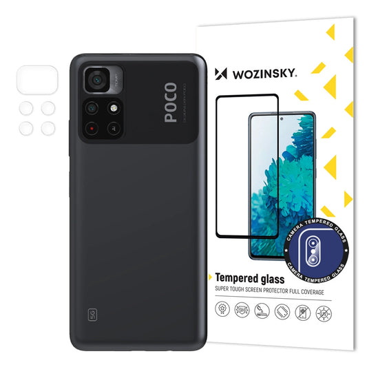 Wozinsky Camera Glass 9H Full Camera Tempered Glass for Xiaomi Poco M4 Pro 5G Camera_0