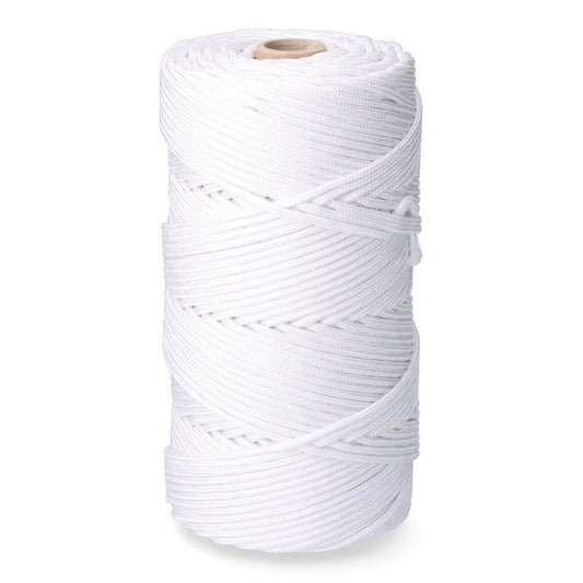 Corda tranÃ§ada polipropileno branco, calibre 5 mm x 200 m_0