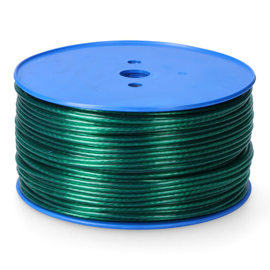 Cabo de aÃ§o revestido a pvc verde, calibre 4 mm x 175 m_0