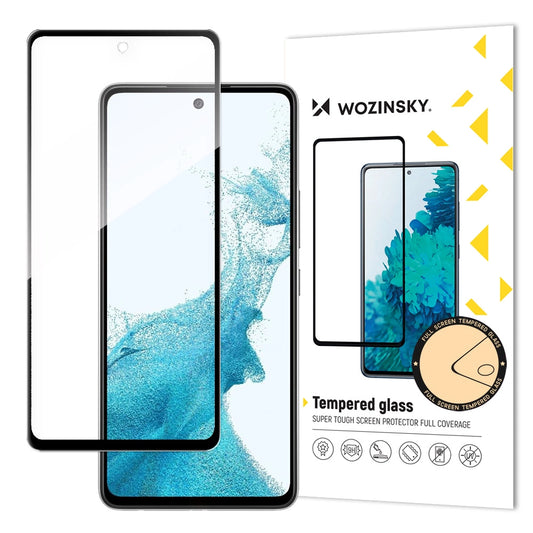 Wozinsky Super Tough Full Glue Tempered Glass Full Screen With Frame Case Friendly Samsung Galaxy A53 5G Black_0