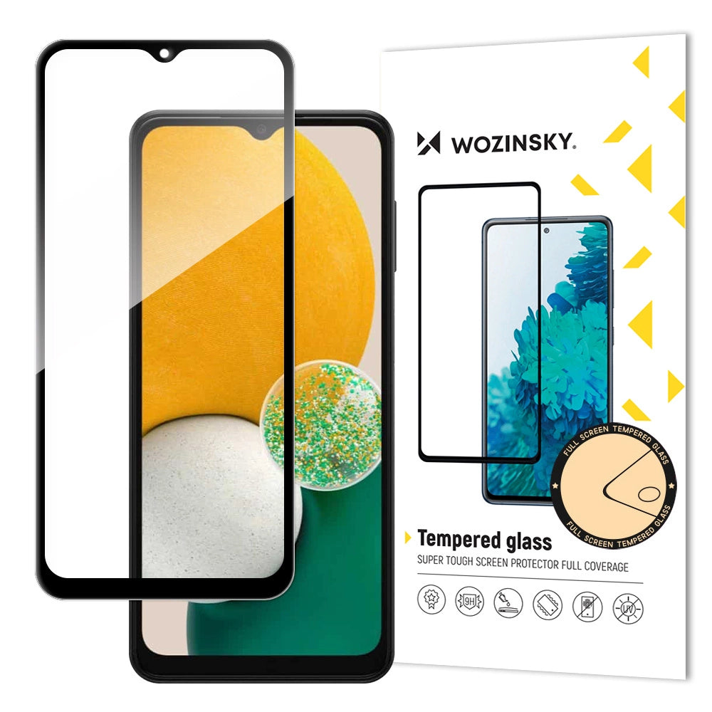 Wozinsky Super Tough Full Glue Tempered Glass Full Screen With Frame Case Friendly Samsung Galaxy A13 / A23 / A23 5G / M13 Black_0