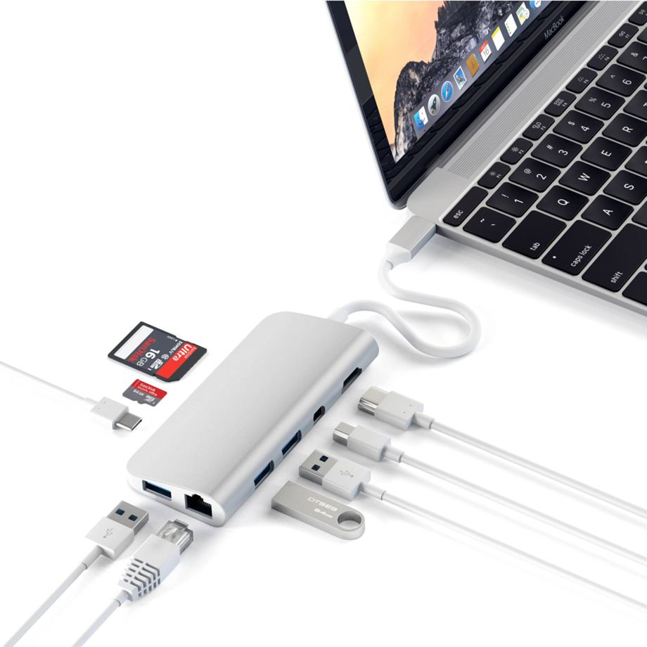 Adaptador Multimédia Satechi / Prata / ST-TCMM8PAS_0