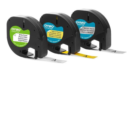 Dymo Letratag Variety Pack Paper, plastic, metallic_0