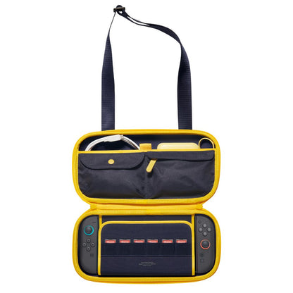 Bolsa Spigen Nano Pop Pro Pouch para Nintendo Switch 2 Azul Marinho e Amarelo