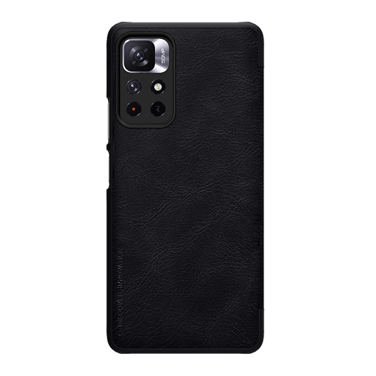 Nillkin Qin Case Flip Case for Xiaomi Redmi Note 11T 5G / 11S 5G / 11 5G (China) / Poco M4 Pro 5G - Black_1