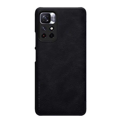 Nillkin Qin Case Flip Case for Xiaomi Redmi Note 11T 5G / 11S 5G / 11 5G (China) / Poco M4 Pro 5G - Black_1