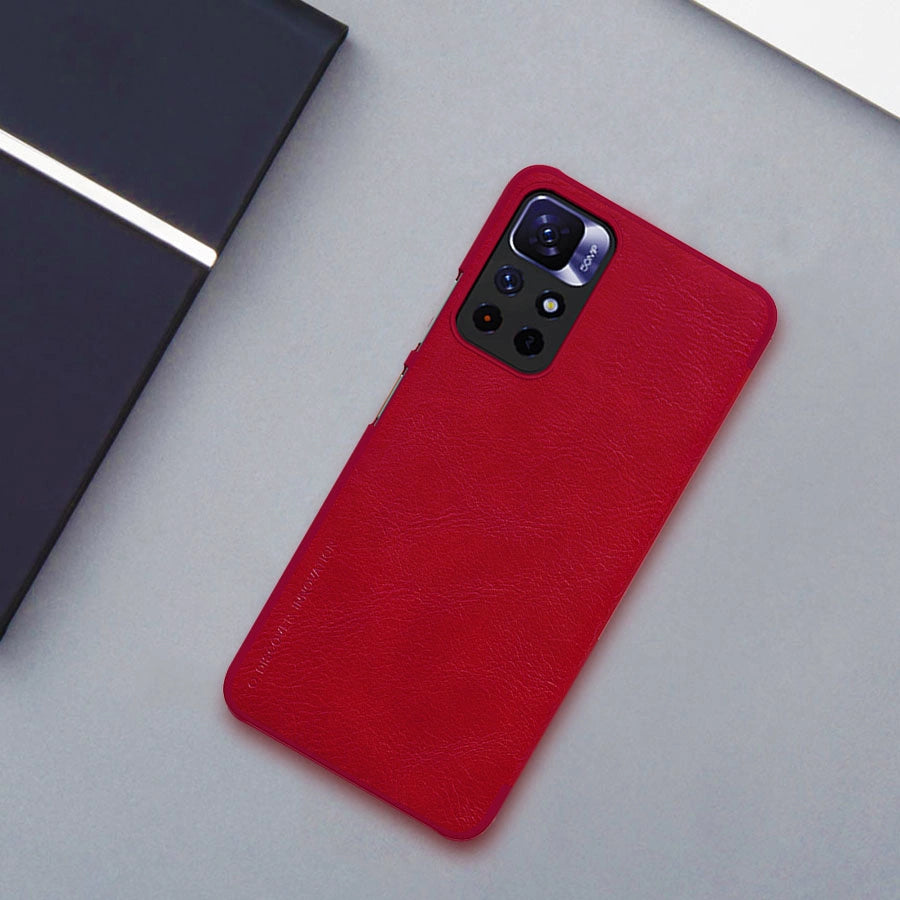 Nillkin Qin Case Flip Case for Xiaomi Redmi Note 11T 5G / 11S 5G / 11 5G (China) / Poco M4 Pro 5G - Black_20