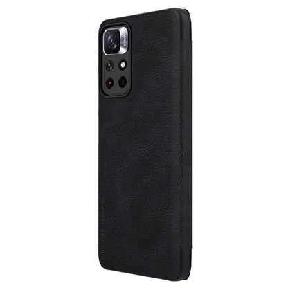 Nillkin Qin Case Flip Case for Xiaomi Redmi Note 11T 5G / 11S 5G / 11 5G (China) / Poco M4 Pro 5G - Black_3