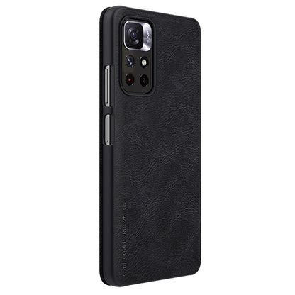Nillkin Qin Case Flip Case for Xiaomi Redmi Note 11T 5G / 11S 5G / 11 5G (China) / Poco M4 Pro 5G - Black_5