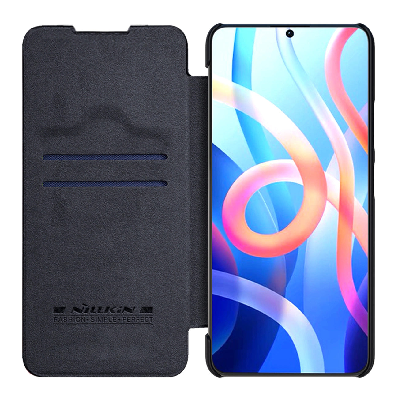 Nillkin Qin Case Flip Case for Xiaomi Redmi Note 11T 5G / 11S 5G / 11 5G (China) / Poco M4 Pro 5G - Black_6