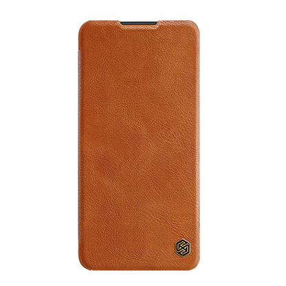 Nillkin Qin Case Case for Xiaomi Redmi Note 11T 5G / Note 11S 5G / Note 11 5G (China) / Poco M4 Pro 5G Camera Cover Holster Cover Flip Case Brown_2