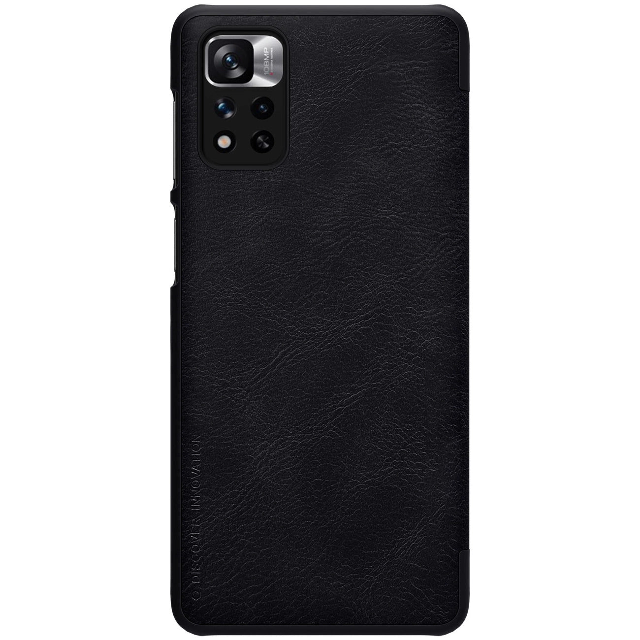 Nillkin Qin Case Case for Xiaomi Redmi Note 11 Pro+ (China) / Redmi Note 11 Pro (China) / Mi11i HyperCharge Camera Protector Holster Cover Flip Case Black_2