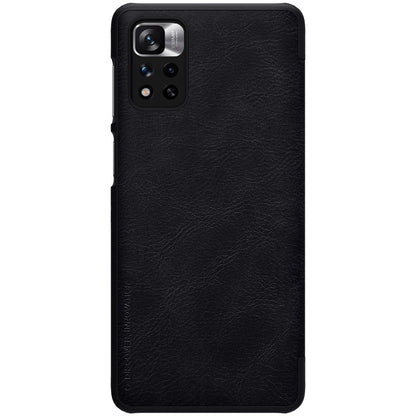 Nillkin Qin Case Case for Xiaomi Redmi Note 11 Pro+ (China) / Redmi Note 11 Pro (China) / Mi11i HyperCharge Camera Protector Holster Cover Flip Case Black_2