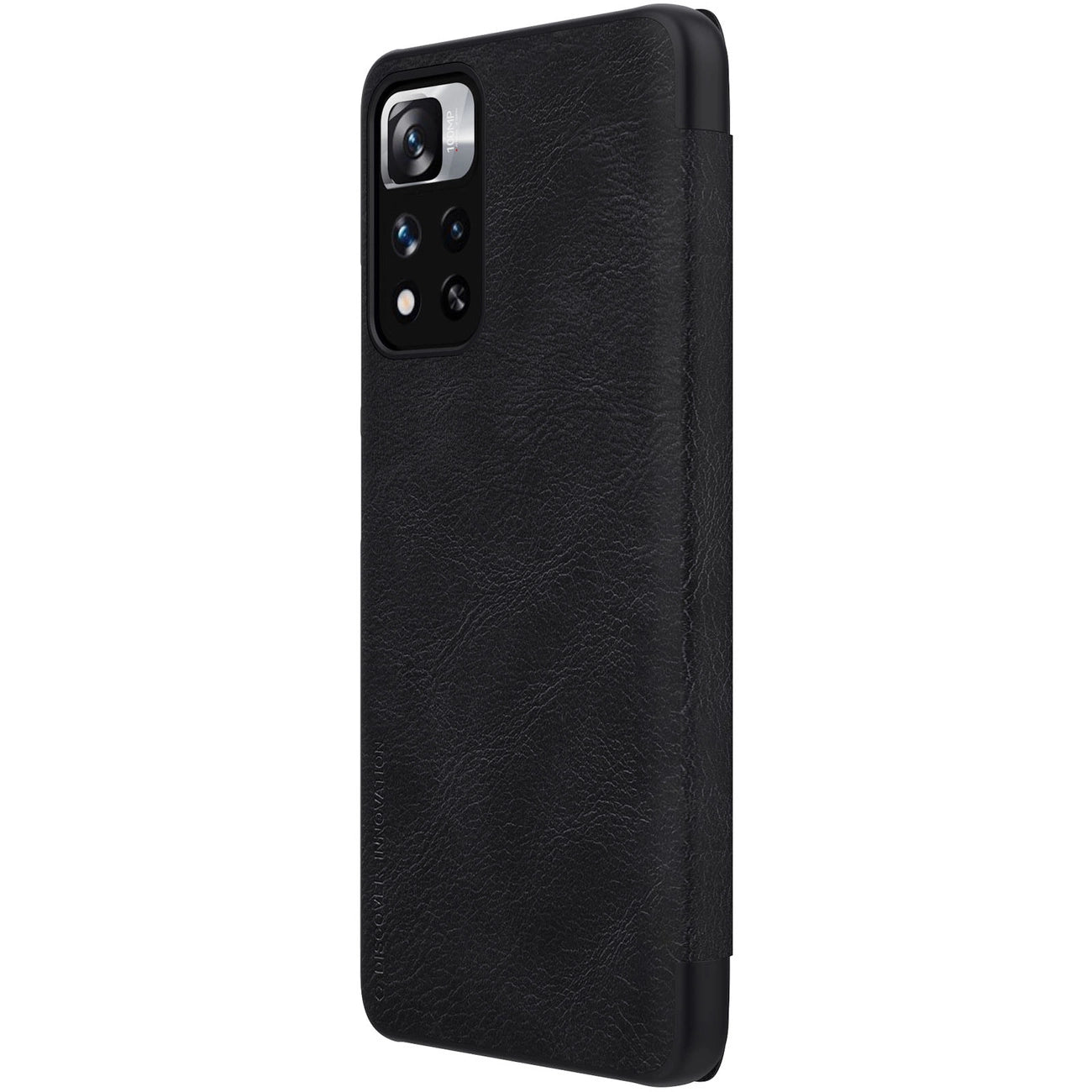 Nillkin Qin Case Case for Xiaomi Redmi Note 11 Pro+ (China) / Redmi Note 11 Pro (China) / Mi11i HyperCharge Camera Protector Holster Cover Flip Case Black_3