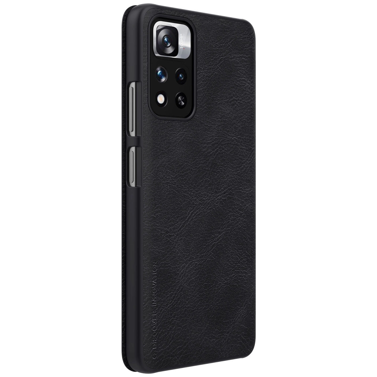 Nillkin Qin Case Case for Xiaomi Redmi Note 11 Pro+ (China) / Redmi Note 11 Pro (China) / Mi11i HyperCharge Camera Protector Holster Cover Flip Case Black_5