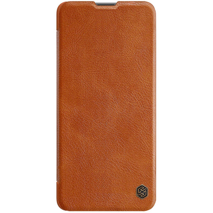 Nillkin Qin Case Case for Xiaomi Redmi Note 11 Pro+ (China) / Redmi Note 11 Pro (China) / Mi11i HyperCharge Camera Protector Holster Cover Flip Case Brown_1