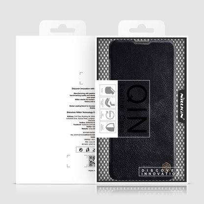 Nillkin Qin Case Case for Xiaomi Redmi Note 11 Pro+ (China) / Redmi Note 11 Pro (China) / Mi11i HyperCharge Camera Protector Holster Cover Flip Case Brown_4