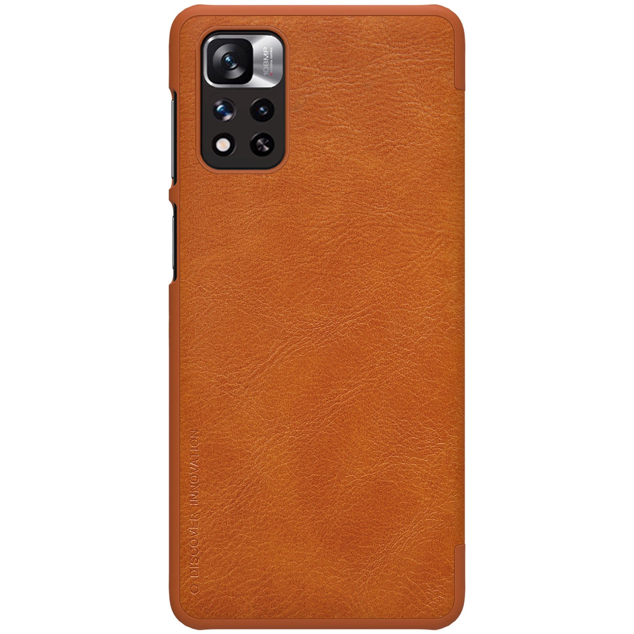 Nillkin Qin Case Case for Xiaomi Redmi Note 11 Pro+ (China) / Redmi Note 11 Pro (China) / Mi11i HyperCharge Camera Protector Holster Cover Flip Case Brown_2