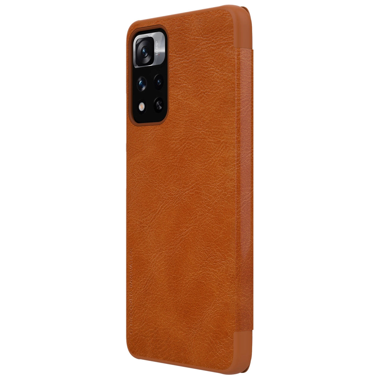 Nillkin Qin Case Case for Xiaomi Redmi Note 11 Pro+ (China) / Redmi Note 11 Pro (China) / Mi11i HyperCharge Camera Protector Holster Cover Flip Case Brown_5