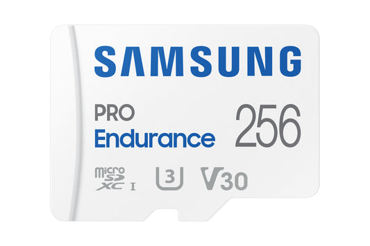 Cartão MicroSD Samsung Pro Endurance 256GB UHS-I Classe 10 com Adaptador