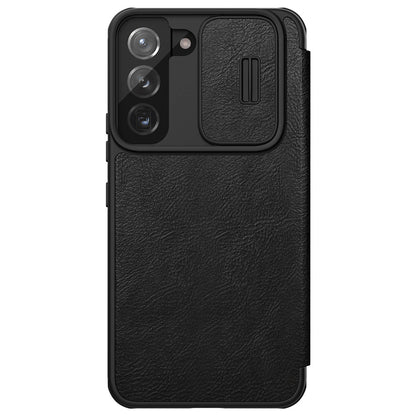 Nillkin Qin Leather Pro Case Case for Samsung Galaxy S22+ (S22 Plus) Camera Protector Holster Cover Flip Case Black_3