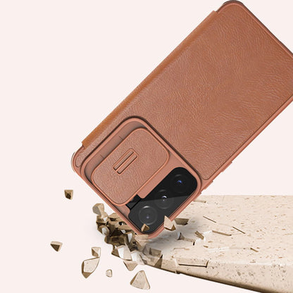 Nillkin Qin Leather Pro Case Case for Samsung Galaxy S22+ (S22 Plus) Camera Protector Holster Cover Flip Case Brown_15