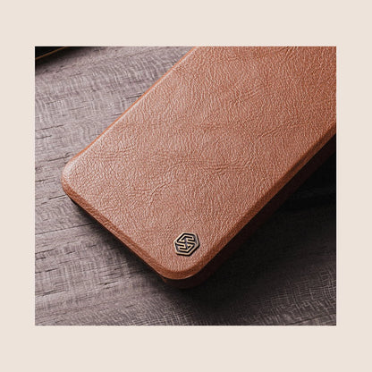 Nillkin Qin Leather Pro Case Case for Samsung Galaxy S22+ (S22 Plus) Camera Protector Holster Cover Flip Case Brown_16