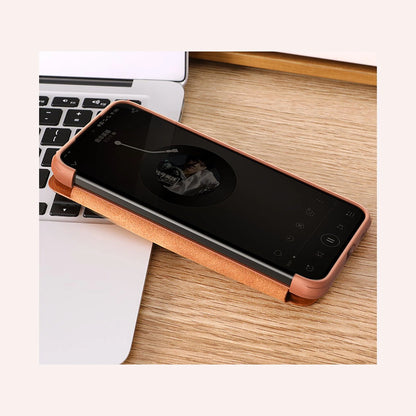 Nillkin Qin Leather Pro Case Case for Samsung Galaxy S22+ (S22 Plus) Camera Protector Holster Cover Flip Case Brown_17