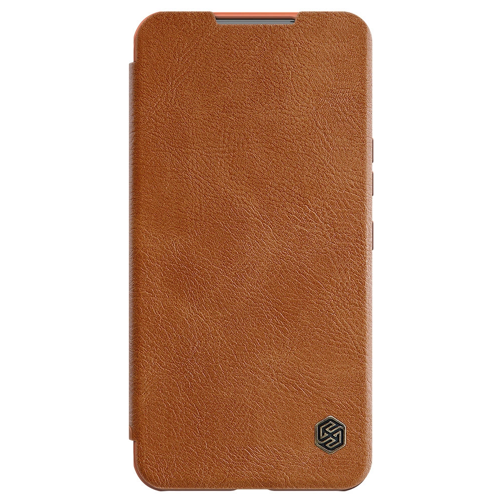 Nillkin Qin Leather Pro Case Case for Samsung Galaxy S22+ (S22 Plus) Camera Protector Holster Cover Flip Case Brown_1