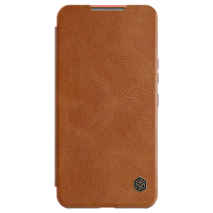 Nillkin Qin Leather Pro Case Case for Samsung Galaxy S22+ (S22 Plus) Camera Protector Holster Cover Flip Case Brown_1