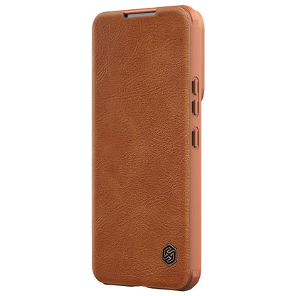 Nillkin Qin Leather Pro Case Case for Samsung Galaxy S22+ (S22 Plus) Camera Protector Holster Cover Flip Case Brown_3