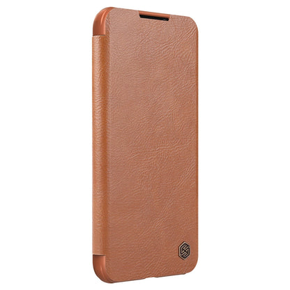 Nillkin Qin Leather Pro Case Case for Samsung Galaxy S22+ (S22 Plus) Camera Protector Holster Cover Flip Case Brown_5
