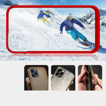 Clear 3in1 Case for iPhone 11 Pro Max Frame Cover Gel Red_2
