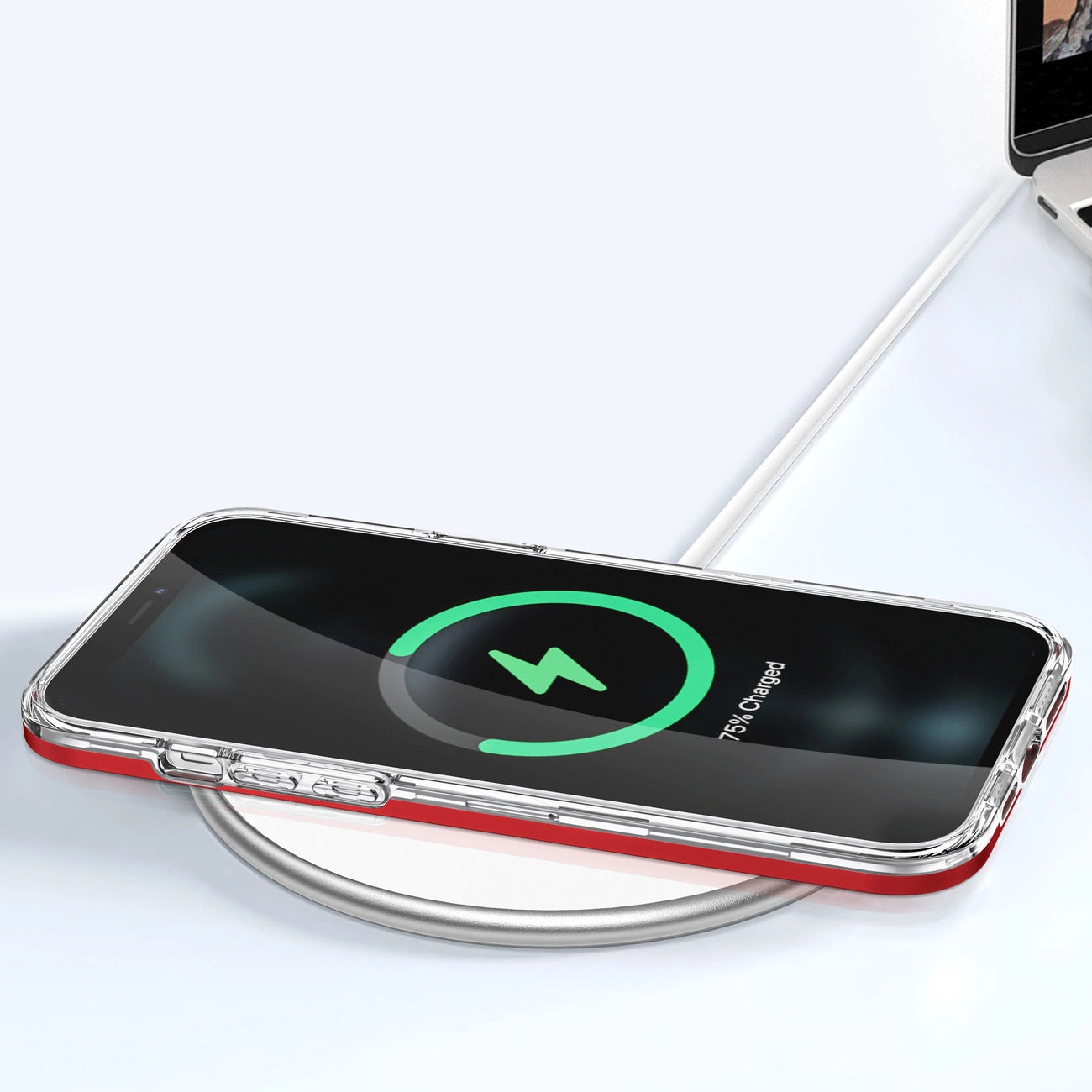 Clear 3in1 Case for iPhone 11 Pro Max Frame Cover Gel Red_6
