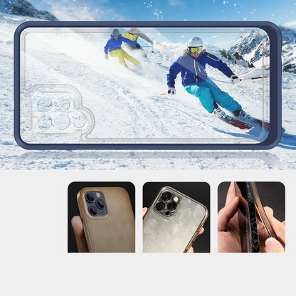 Clear 3in1 Case for Samsung Galaxy A42 5G Frame Gel Cover Blue_2