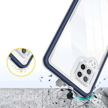 Clear 3in1 Case for Samsung Galaxy A42 5G Frame Gel Cover Blue_5