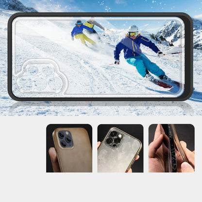 Clear 3in1 Case for Samsung Galaxy A72 4G Frame Gel Cover Black_2