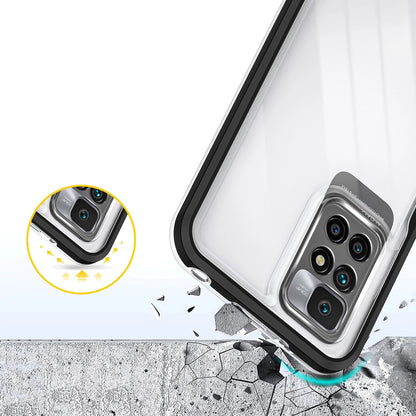 Clear 3in1 Case for Xiaomi Redmi 10 Frame Gel Cover Black_5