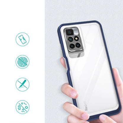 Clear 3in1 Case for Xiaomi Redmi 10 Frame Gel Cover Blue_1