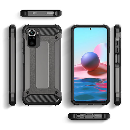 Hybrid Armor Case Tough Rugged Cover for Xiaomi Poco M4 Pro 5G black_3