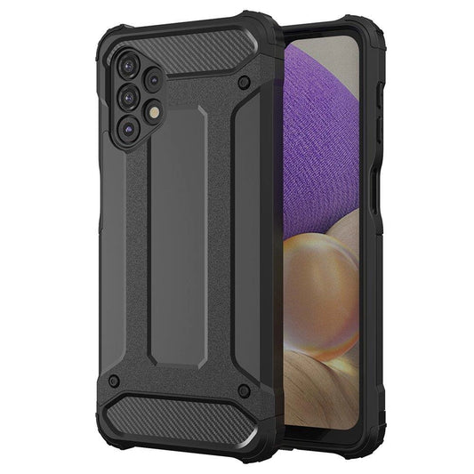 Hybrid Armor Case Tough Rugged Cover for Samsung Galaxy A73 black_0