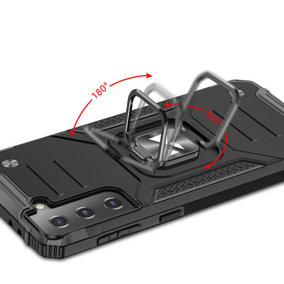 Wozinsky Ring Armor Tough Hybrid Case Cover + Magnetic Mount for Samsung Galaxy S22 + (S22 Plus) Silver_4