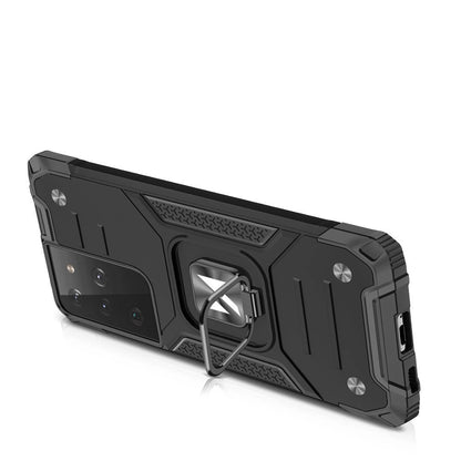 Wozinsky Ring Armor tough hybrid case cover + magnetic holder for Samsung Galaxy S22 Ultra black_2