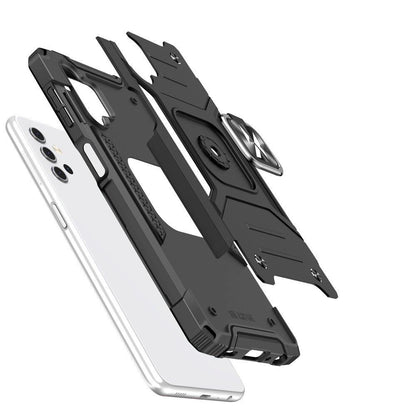 Wozinsky Ring Armor tough hybrid case cover + magnetic holder for Samsung Galaxy A23 blue_2