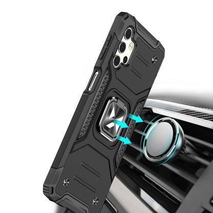 Wozinsky Ring Armor tough hybrid case cover + magnetic holder for Samsung Galaxy A73 red_5