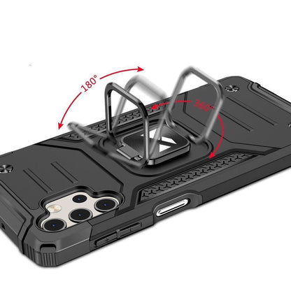 Wozinsky Ring Armor tough hybrid case cover + magnetic holder for Samsung Galaxy A73 black_4