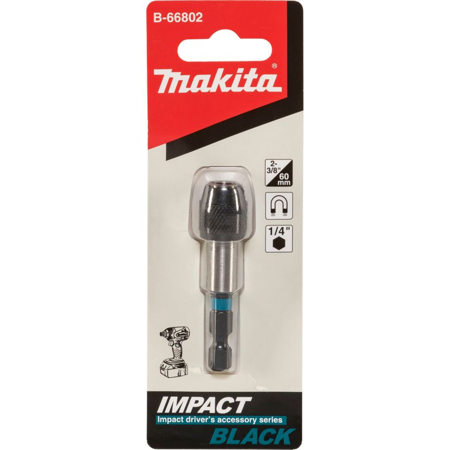 Bit Holder Makita B-66802 / 1/4 / 60mm / Preto_0